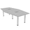 Skutchi Designs 45.25 in W, 84 in L, 29 in H, Engineered Wood Top, Grey H-HEXIR-4684PT-01-EL - alternate 1